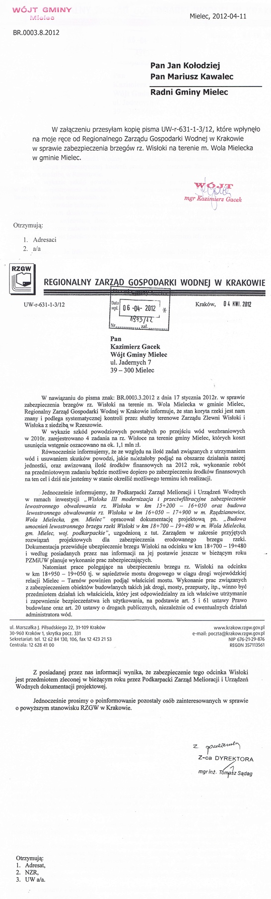 Odp linia brzegowa