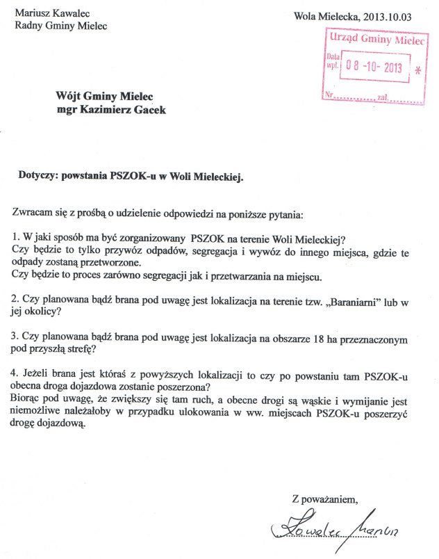 Interpelacja PSZOK