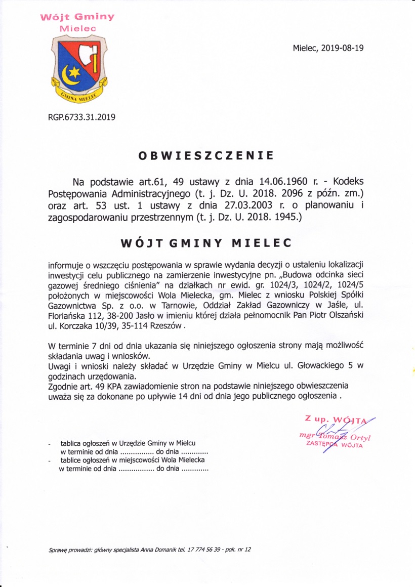 obwieszczenie
