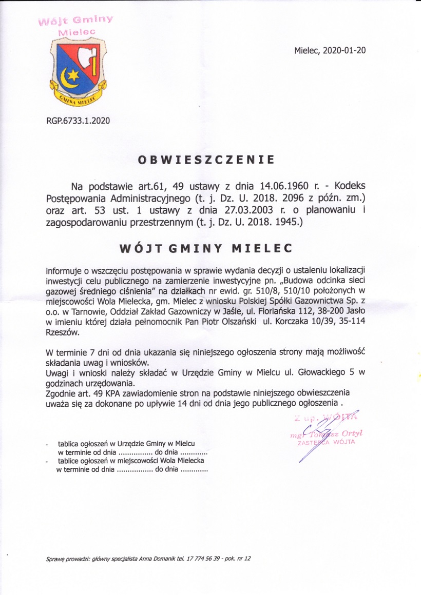 obwieszczenie