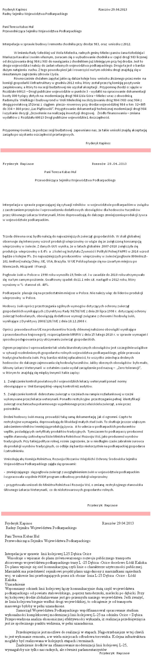 interpelacje